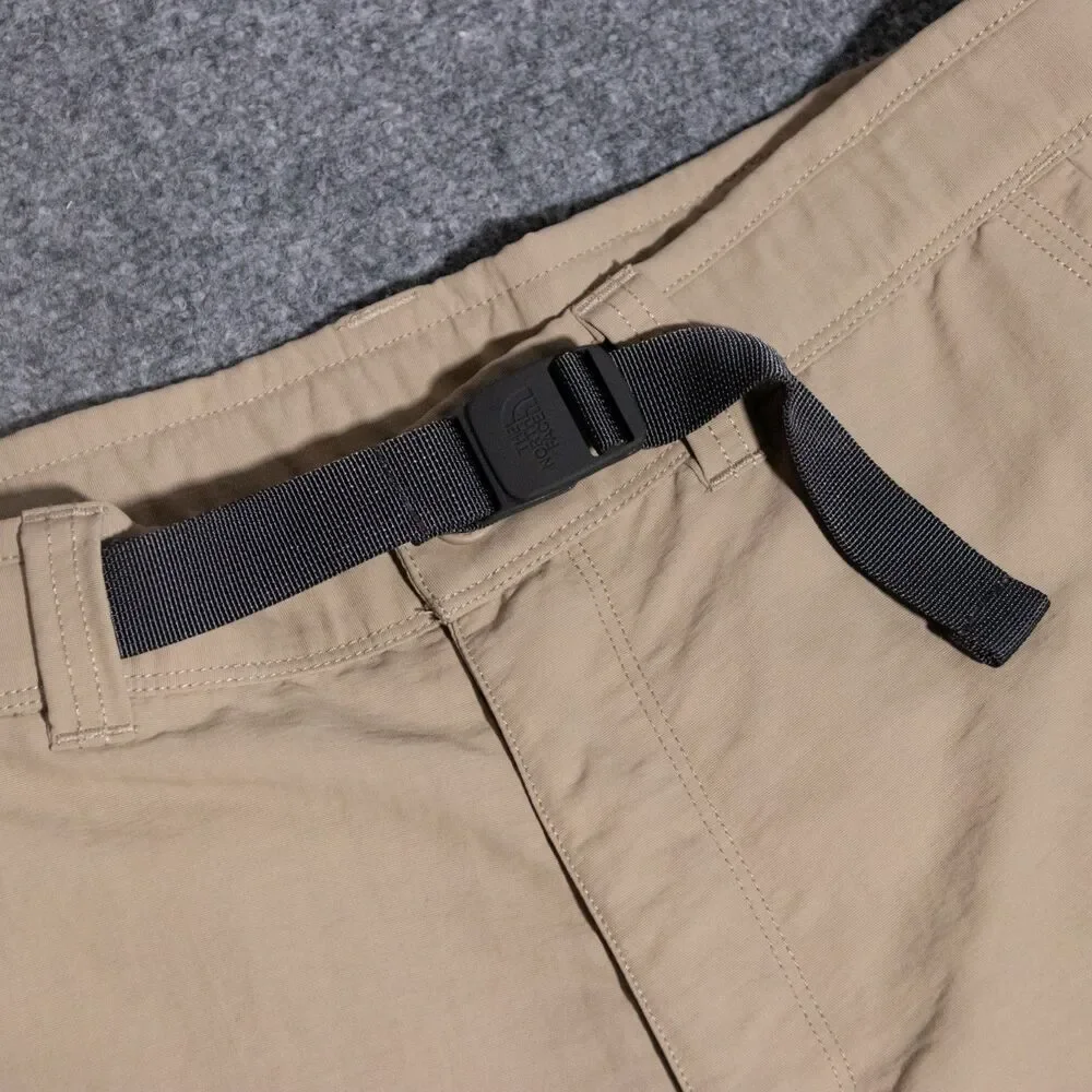 The North Face Paramount II Khaki Nylon Belted Cargo Shorts Men's 34 Outdoors